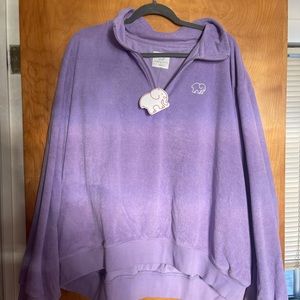 NWT Ivory Ella Terry Cloth Sweatshirt Sz XXL